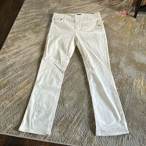 Lauren Ralph Lauren premier straight white jeans size 10/30 NWT mid rise